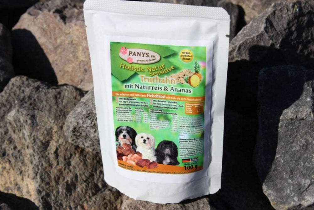 Panys  Holistic Menü"...Truthahn, Naturreis...
